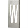 Metallschablonen für Buchstaben aus Metall 20 cm Höhe - Buchstabe W - 20 cm