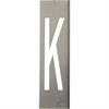 Metalstencils SET til 20 cm høje metalbogstaver - A til Z - Bogstav K - 20 cm