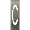 Metalstencils SET til 40 cm høje metalbogstaver - A til Z - Bogstav C - 40 cm