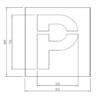 Skabelon for P - parkeringsplads