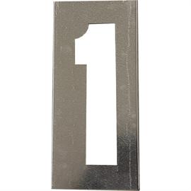 Marking stencils SET for metal numbers 20 cm high - 0 to 9 - Number 1