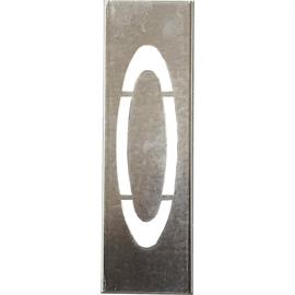 Metal stencils for metal letters 40 cm high - Letter O - 40 cm