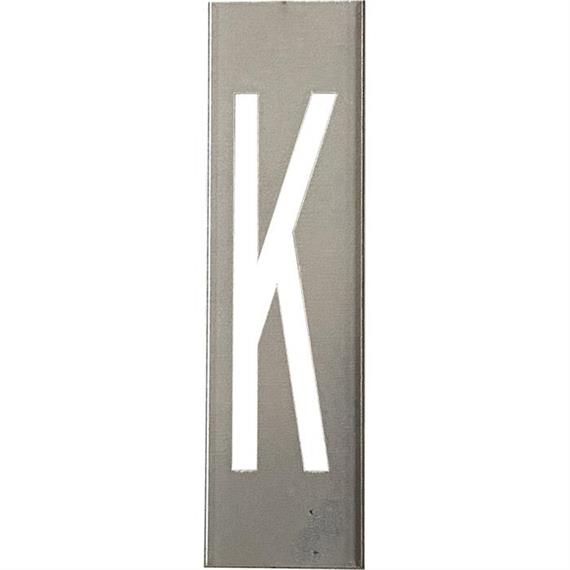 Metal stencils SET for metal letters 20 cm high - A to Z - Letter K - 20 cm