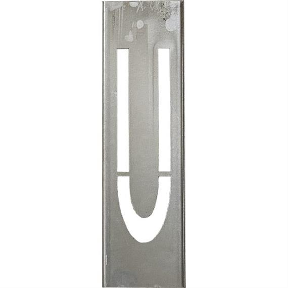 Metal stencils SET for metal letters 20 cm high - A to Z - Letter U - 20 cm