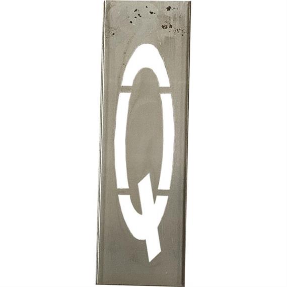 Metal stencils SET for metal letters 40 cm high - A to Z - Letter Q - 40 cm