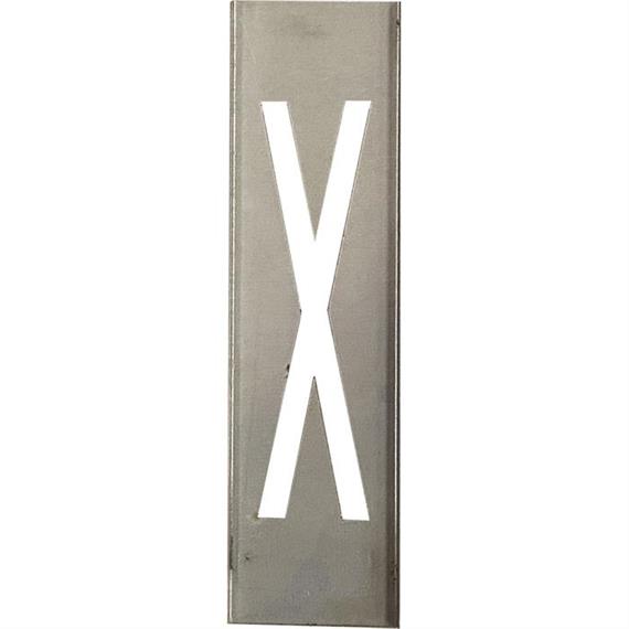 Metal stencils SET for metal letters 40 cm high - A to Z - Letter X - 40 cm