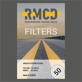 RMCD - Paint gun plug-in filter 50 mesh (white)