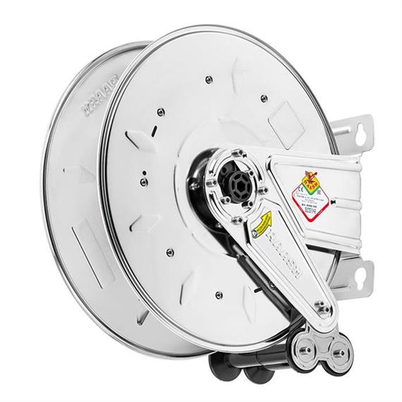 Stainless steel hose reel, 400 bar