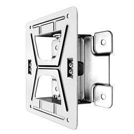 Swivel bracket for stainless steel hose reels