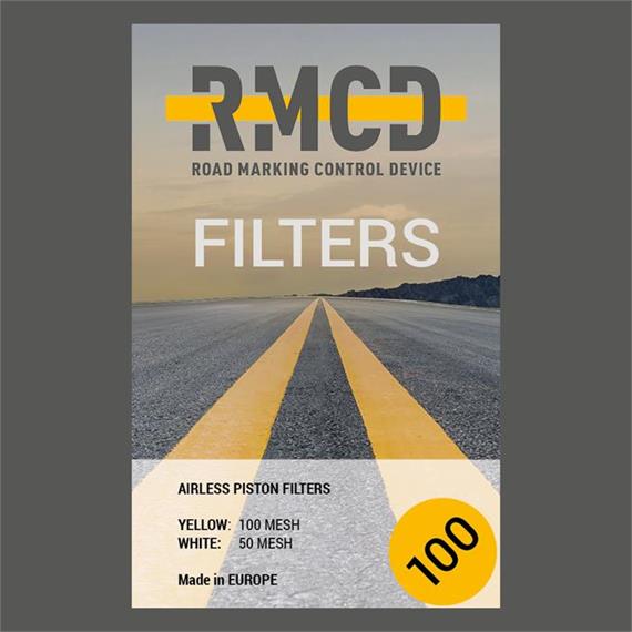 RMCD - Filtro enchufable para pistola de color 100 mesh (amarillo)