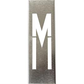 Pochoirs métalliques SET pour lettres en métal hauteur 20 cm - A à Z - Lettre M - 20 cm