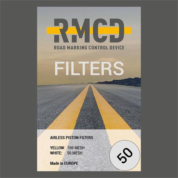 RMCD - Filtro a innesto per pistola a vernice 50 mesh (bianco)