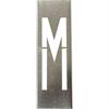 Metalen sjablonen voor metalen letters 20 cm hoogte - Letter M - 20 cm