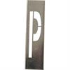 Metalen sjablonen voor metalen letters 20 cm hoogte - Letter P - 20 cm