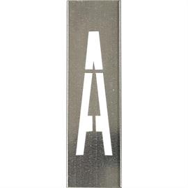 Metalen stencils SET voor metalen letters 20 cm hoog - A tot Z - Letter A - 20 cm