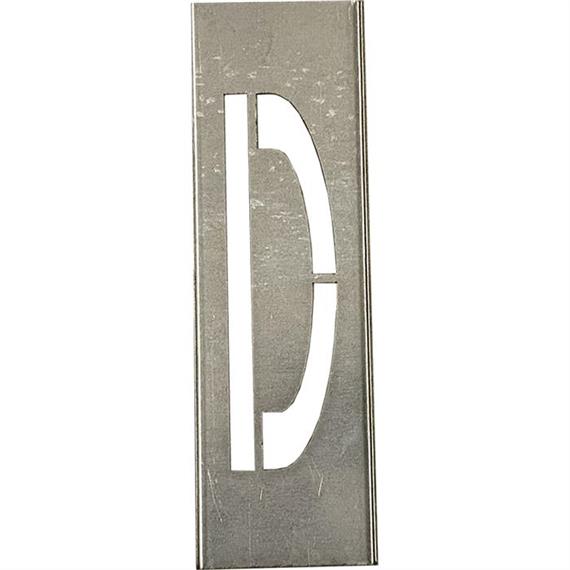 Metalen stencils SET voor metalen letters 20 cm hoog - A tot Z - Letter D - 20 cm