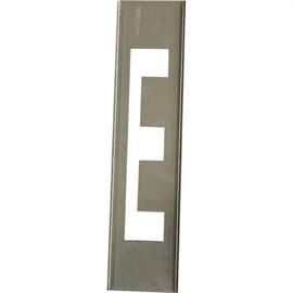 Metalen stencils SET voor metalen letters 20 cm hoog - A tot Z - Letter E - 20 cm