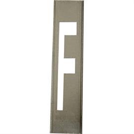 Metalen stencils SET voor metalen letters 20 cm hoog - A tot Z - Letter F - 20 cm