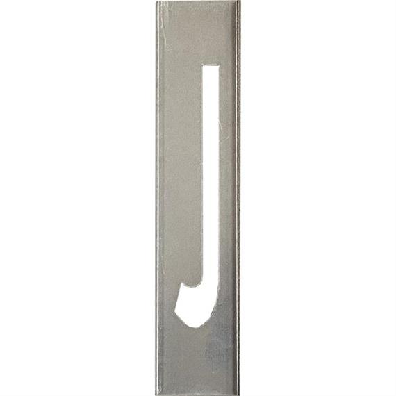 Metalen stencils SET voor metalen letters 20 cm hoog - A tot Z - Letter J - 20 cm