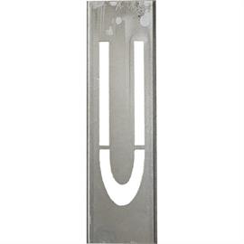 Metalen stencils SET voor metalen letters 20 cm hoog - A tot Z - Letter U - 20 cm