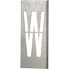 Metalen stencils SET voor metalen letters 20 cm hoog - A tot Z - Letter W - 20 cm