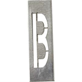 Metalen stencils SET voor metalen letters 40 cm hoog - A tot Z - Letter B - 40 cm