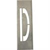 Metalen stencils SET voor metalen letters 40 cm hoog - A tot Z - Letter D - 40 cm