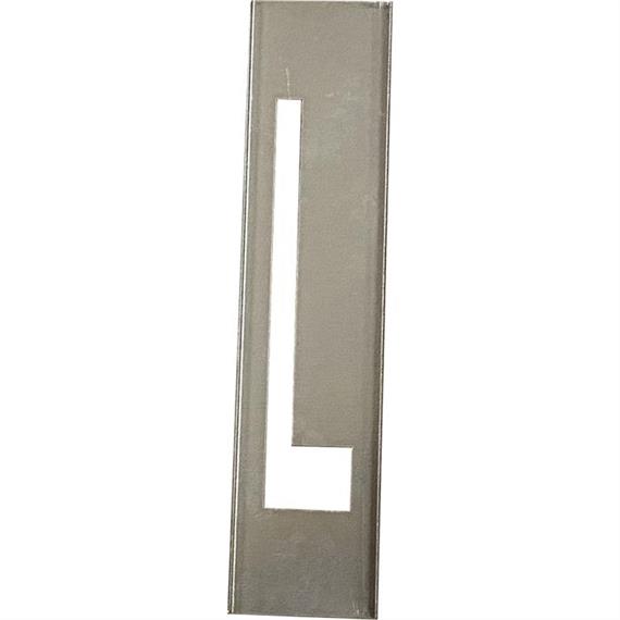 Metalen stencils SET voor metalen letters 40 cm hoog - A tot Z - Letter L - 40 cm