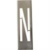 Metalen stencils SET voor metalen letters 40 cm hoog - A tot Z - Letter N - 40 cm