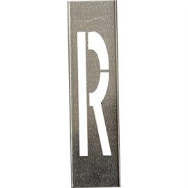 Metalen stencils SET voor metalen letters 40 cm hoog - A tot Z - Letter R - 40 cm