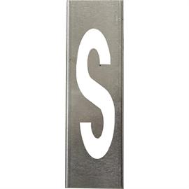 Metalen stencils SET voor metalen letters 40 cm hoog - A tot Z - Letter S - 40 cm