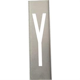 Metalen stencils SET voor metalen letters 40 cm hoog - A tot Z - Letter Y - 40 cm