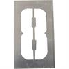 Metalowe szablony SET do metalowych cyfr o wysokości 20 cm - od 0 do 9 - Numer 8