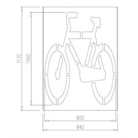 Stencil pentru biciclete 80 x 105 cm