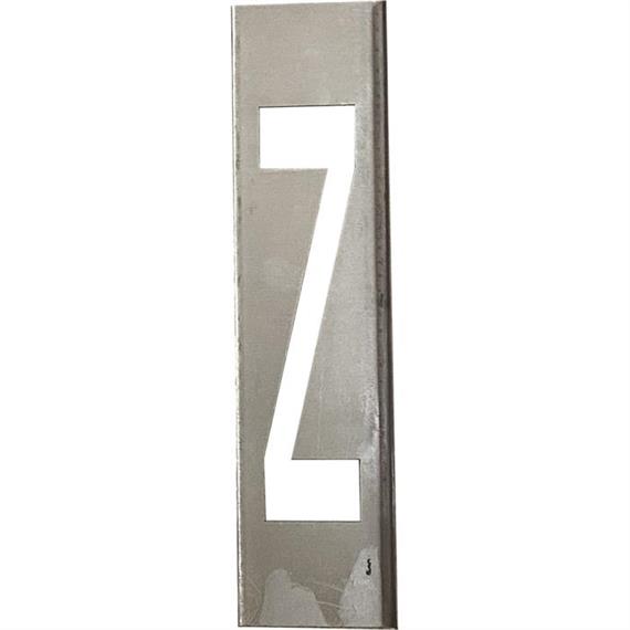Metal harfler için 40 cm yüksekliğinde metal şablon seti - A'dan Z'ye - Z Harfi - 40 cm